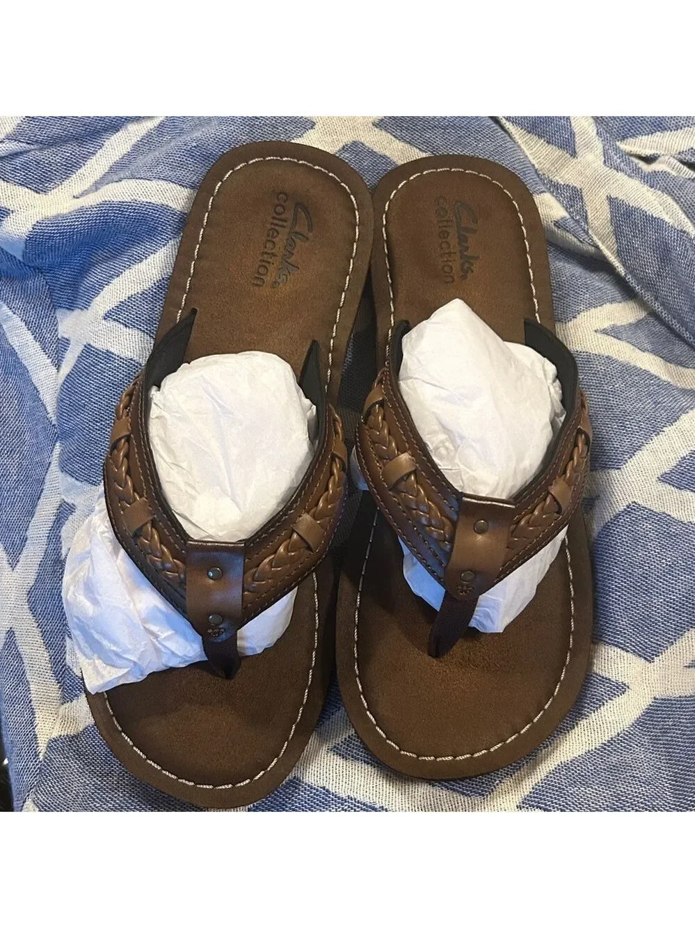 Clarks Tan Leather Sandals Size 8 Brown Black Clarks Boho Sandals